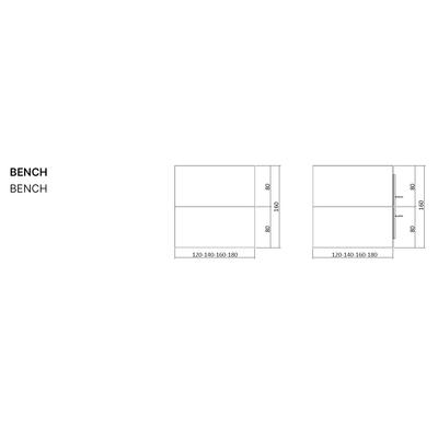 Dimensioni delle scrivanie contrapposte/bench 