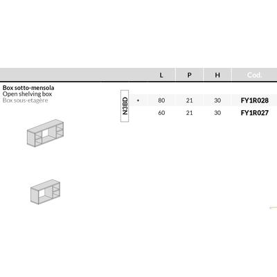 Scheda tecnica dei box sottomensola - disponibili su richiesta  