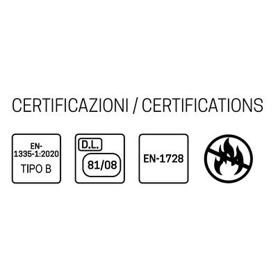 Certificazioni poltrona O-Zone   