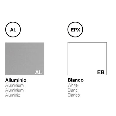 Colori per top access: alluminio AL oppure metallo bianco EB