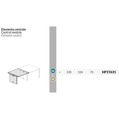 Elemento centrale per trasformare il tavolo da L360 a L480