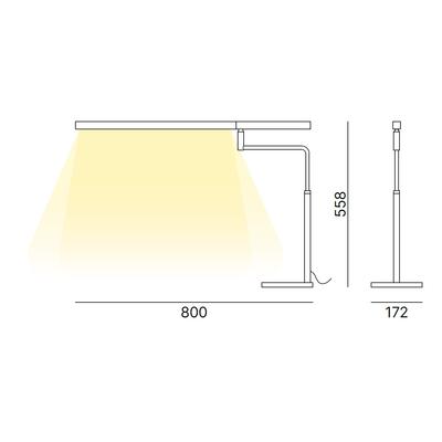 Dimensioni della lampada Ministick 