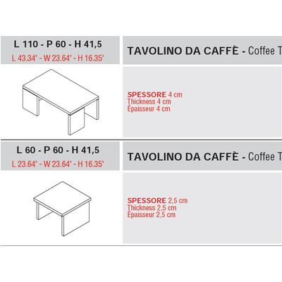 Tavolino da caffè Lithos L60 e L110