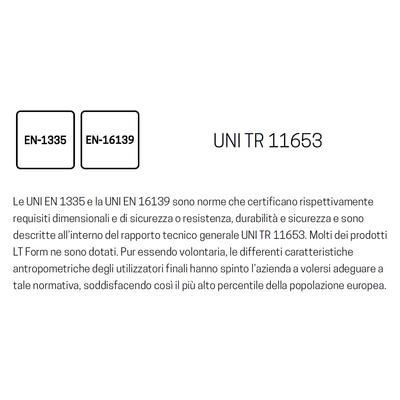 Spiegazione certificazioni EN-1335 e EN-16139