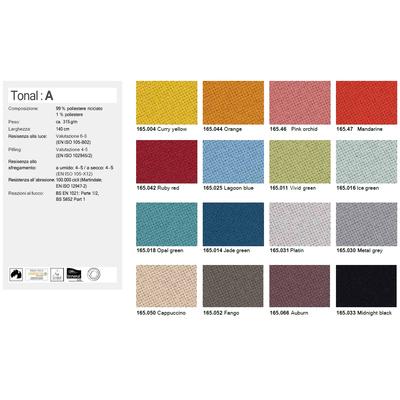 Colori rivestimento tessuto ecologico Tonal - tutti i colori disponibili su richiesta 