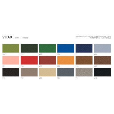Colori rivestimento sedile tessuto Vitax PVC antibatterico sanificabile    